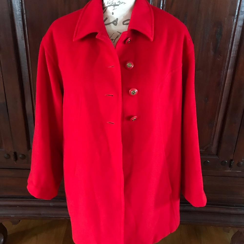 Valentino Miss V wool coat